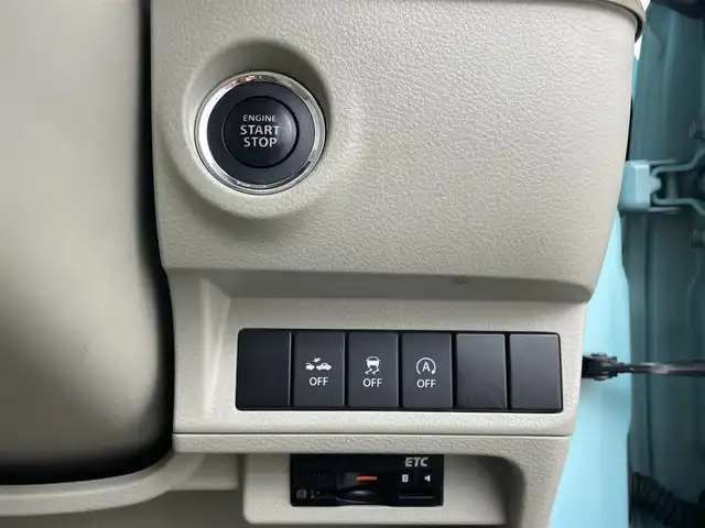 スズキ ラパン X 岡山県 2019(平31)年 5.1万km フレンチミントパールメタリック 全方位カメラ/白色ルーフ/ミラー/純正SDナビ(CN-RZ743W)/（CD/DVD/BT/フルセグTV/USB）/ビルトインETC/スマートキー/衝突軽減ブレーキ/アイドリングストップ/踏み間違い防止/D席シートヒーター/ステアリングスイッチ/純正14インチアルミホイール/純正フロアマット/ドアバイザー