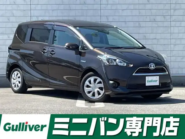トヨタ シエンタ ハイブリッド G 福岡県 2017(平29)年 8.7万km ヴィンテージブラウンパールクリスタルシャイン トヨタセーフティセンスアルパインナビゲーション（CD/DVD/フルセグ/BT)レーンキープアシストオートマチックハイビームバックカメラ両側パワースライドドア前席シートヒータードライブレコーダーETC