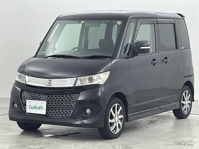 スズキ パレット ＳＷ XS 福岡県 2010(平22)年 7.7万km ブルーイッシュブラックパール3 社外ナビ（ＴＶ）　/ＥＴＣ　/片側電動スライドドア　/エンジンプッシュスタート　/スマートキー　/スペアキー１本　/電動格納式ドアミラー　/フォグランプ　/オートライト　/純正フロアマット　/純正１４インチＡＷ　/盗難防止