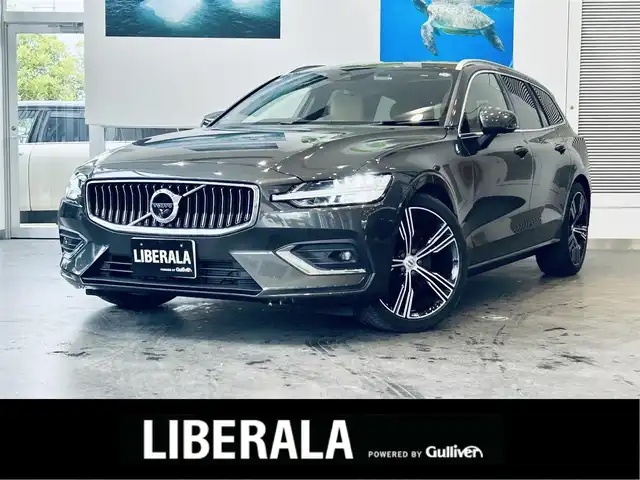 ボルボ Ｖ６０ B5 インスクリプション 大阪府 2021(令3)年 1.9万km ガンＭ ワンオーナー/サンルーフ/HUD/ACC/Bowers＆Wilkins/BLIS/ベージュ革/メモリ付きパワーシート/エアシートヒーター/ステアリングヒーター/純正ナビ/ＴＶ/360度カメラ/applecarplay/自動駐車/ワイヤレス充電/純正19インチAW/LEDヘッドライト/電動リアゲート