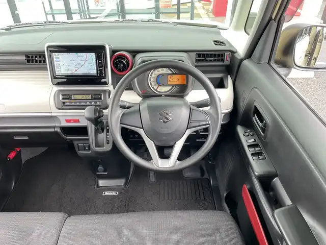 スズキ スペーシア HYBRID X 千葉県 2019(令1)年 1.8万km シフォンアイボリーM 純正メモリナビ/(フルセグTV/BT/CD/DVD/FM/AM)/バックカメラ/衝突被害軽減システム/車線逸脱警報/両側パワースライドドア/横滑り防止装置/ETC/アイドリングストップ/オートライト/電動格納ミラー/シートリフター/プッシュスタート/スマートキー/フロアマット/スペアキー/保証書