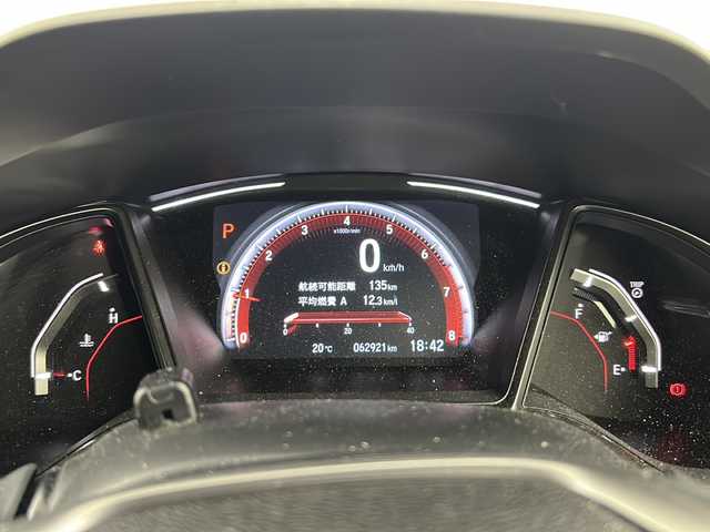 ホンダ シビック ハッチバック 熊本県 2018(平30)年 6.3万km フレームレッド 純正SDナビ/Apple CarPlay/バックカメラ/Bluetooth/クルーズコントロール/パドルシフト/シートヒーター/純正アルミホイール/純正フロアマット/ETC/スマートキー/ISOFIX