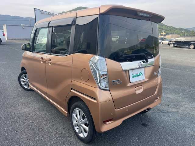 日産 デイズ ルークス ハイウェイスターX 福岡県 2018(平30)年 2.5万km ピンクゴールドM ワンオーナー/衝突軽減ブレーキ/純正メモリーナビ(MJ118D-W)/フルセグTV/CD、BT/アラウンドビューモニター/バックカメラ/左側パワースライドドア/スマートキー×２/ドラレコ/ETC/LEDヘッドライト/フォグランプ/ウインカードアミラー/電格ミラー/純正14インチアルミ/ドアバイザー/フロアマット/取扱説明書/新車保証書
