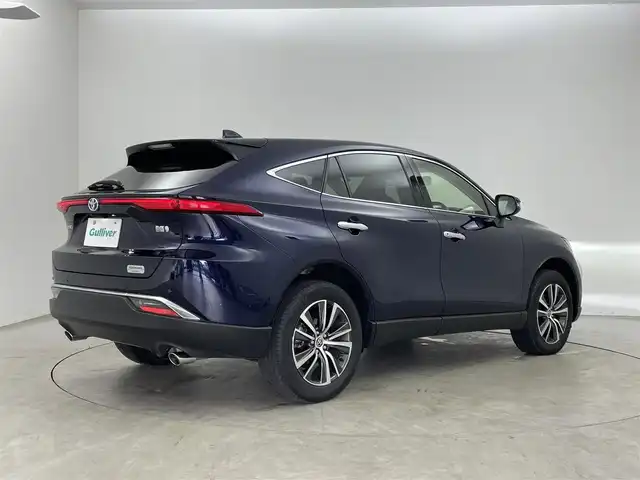 トヨタ ハリアー ハイブリッド G 福島県 2021(令3)年 2.9万km ダークブルーマイカ 純正ディスプレイオーディオ/ 地デジTV Bluetooth/バックカメラ/デジタルインナーミラー/プリクラッシュセーフティ/レーダークルーズコントロール/ブラインドスポットモニター/レーンディパーチャーアラート/クリアランスソナー /パワーバックドア /ドライブレコーダー/LEDオートライト/オートハイビーム/ETC