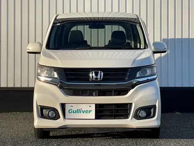 ホンダ Ｎ ＷＧＮ カスタム G Aパッケージ 千葉県 2015(平27)年 4.4万km プレミアムホワイトパール 社外ナビ/(フルセグTV/Bluetooth/DVD/CD/AM/FM)/バックカメラ/衝突被害軽減システム/車線逸脱警報/クルーズコントロール/ハーフレザーシート/横滑り防止装置/ETC/アイドリングストップ/フォグランプ/オートライト/ウィンカーミラー/電動格納ミラー/純正14インチAW/シートリフター/プッシュスタート/スマートキー/フロアマット/スペアキー/取扱説明書/保証書