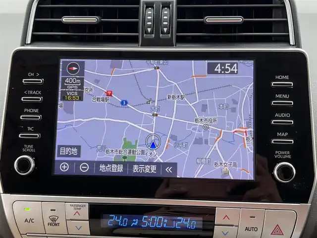 トヨタ ランドクルーザー プラド TX Lパッケージ マットブラED 栃木県 2022(令4)年 0.6万km ブラック ワンオーナー /禁煙車/サンルーフ/純正メモリナビ（BT/HDMI）/全方位カメラ/ルーフレール /セーフティセンス/・プリクラッシュセーフティ/・レーンディパーチャーアラート/・ダプティブハイビームシステム/・レーダークルーズコントロール/・オートマチックハイビーム/・クリアランスソナー/LEDオートライト/オートライト/フォグランプ/レザーシート/シートヒーター/エアシート/パワーシート/純正18インチアルミホイール/スマートキー/ビルトインETC2.0/保証書/取扱説明書