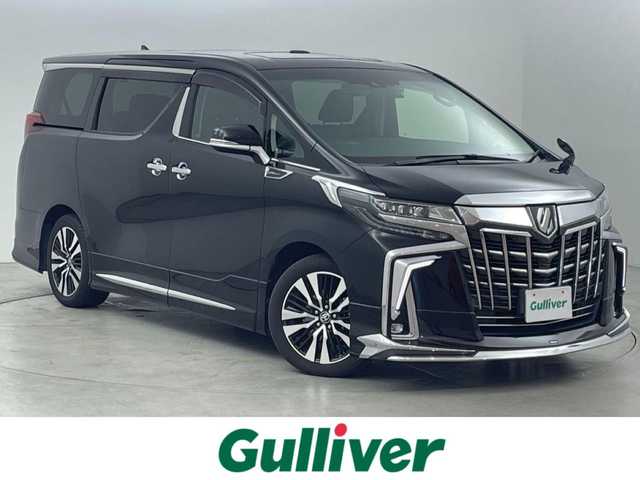 トヨタ アルファード S Cパッケージ 福岡県 2019(令1)年 6.9万km ブラック ツインムーンルーフ　/モデリスタエアロ　/後席モニター　/純正１０型ナビ／フルセグＴＶ　/バックカメラ　/ビルトインＥＴＣ２．０　/前後ドライブレコーダー　/トヨタセーフティセンス　/レーダークルーズコントロール　/コーナーセンサー　/衝突軽減ブレーキ　/レーンキープ　/アクセル踏み間違い防止　/シートメモリー付きパワーシート　/両側電動スライドドア　/パワーバックドア　/シートベンチレーション／ヒーター　/ステアリングヒーター　/３眼ＬＥＤヘッドライト　/純正１８インチアルミホイール
