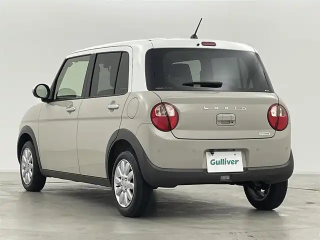 スズキ ラパン X 群馬県 2021(令3)年 3.5万km フォーンベージュメタリック/ホワイト2トーンルーフ Strada7インチナビ　/・AM/FM/Bluetooth/CD/DVD/SD/フルセグTV/バックカメラ/ドライブレコーダー/シートヒーター　/デュアルセンサーブレーキサポート/・衝突被害軽減装置/・誤発進抑制/・車線逸脱警報/ＬＥＤオートライト　/ステアリングスイッチ/プッシュスタート/スマートキー/取扱説明書/保証書