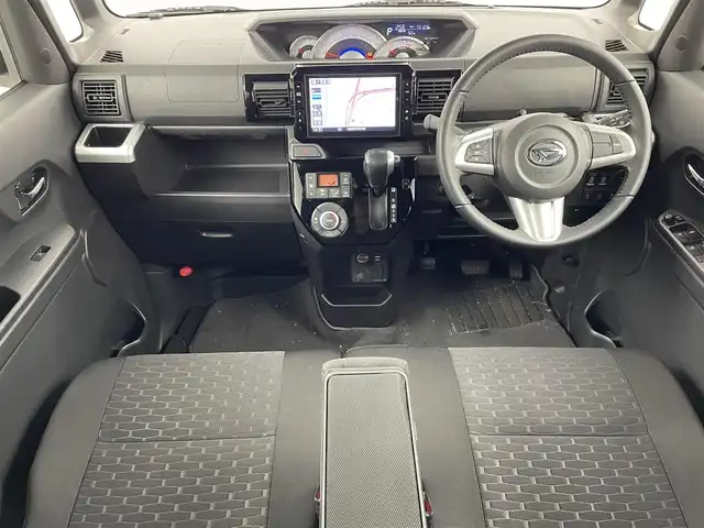 ダイハツ ウェイク G ターボ　レジャーエディション SA Ⅱ 大阪府 2017(平29)年 7.4万km パールホワイトⅢ /オフビートカーキM スマートアシストII/・衝突回避支援ブレーキ機能/・衝突警報機能（対車両・対歩行者）/・誤発進抑制制御機能/・車線逸脱警報機能/・先行車発進お知らせ機能/純正ナビ/バックカメラ/両側パワースライドドア/横滑り防止装置/アイドリングストップ/純正15インチアルミホイール/スマートキー/プッシュスタート/ETC