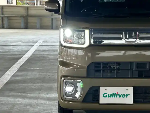 ダイハツ ウェイク G ターボ SA Ⅱ 静岡県 2017(平29)年 7.6万km オフビートカーキM フルセグテレビ/メモリナビ/バックカメラ/プッシュスタート/両側パワースライドドア/ETC/衝突被害軽減システム/オートライト/コーナーセンサー/横滑り防止装置