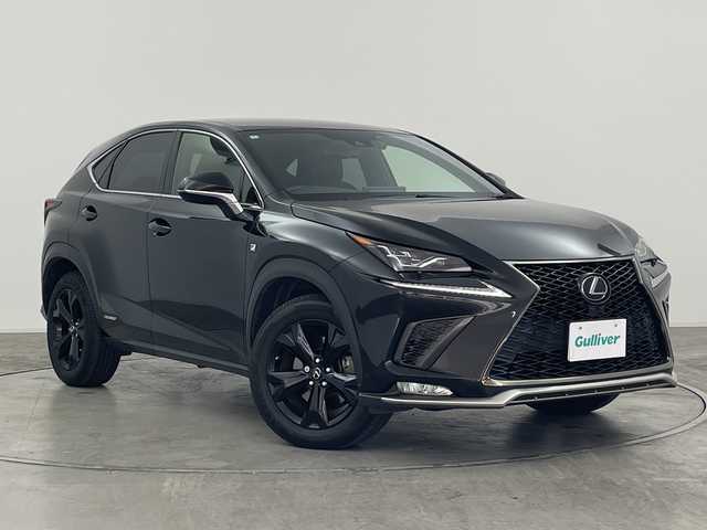 レクサス ＮＸ 300h Fスポーツ 群馬県 2020(令2)年 10万km グラファイトブラックガラスフレーク ４ＷＤ　純正１０．３型ナビ　バックカメラ　ドラレコ　ＥＴＣ２．０　シートヒーター　シートベンチレーション　ハンドルヒーター　電動リアゲート　追従クルーズコントロール　ＭＴモード付シフト　禁煙車