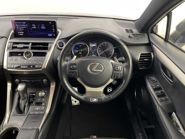 レクサス ＮＸ 300h Fスポーツ 群馬県 2020(令2)年 10万km グラファイトブラックガラスフレーク ４ＷＤ　純正１０．３型ナビ　バックカメラ　ドラレコ　ＥＴＣ２．０　シートヒーター　シートベンチレーション　ハンドルヒーター　電動リアゲート　追従クルーズコントロール　ＭＴモード付シフト　禁煙車