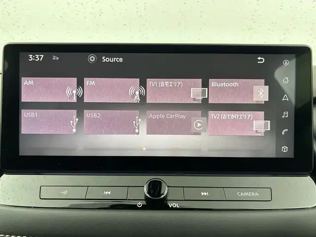 日産 エクストレイル G e－4ORCE 大分県 2024(令6)年 0.2万km ダイヤモンドブラック 純正１２．３インチナビ　/（Bluetooth/フルセグTV/USB端子/CarPlay）　/駐車支援（プロパイロットパーキング）/アラウンドビューモニター　/プロパイロット　/１００Ｖ電源　　/ビルトインETC2.0　/デジタルインナーミラー/LEDライト/電動リアゲード/前席パワーシート/運転席ポジションメモリー/各席シートヒーター/ステアリングヒーター/ステアリングスイッチ/オートブレーキホールド/保証書/スペアキー/純正アルミホイール