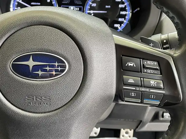 スバル レヴォーグ 1．6GT－S アイサイト 岩手県 2014(平26)年 8.5万km スティールブルーグレーM ４WD/ターボ/ビルシュタインダンパー/アイサイトVer.3/プリクラッシュブレーキ/車線逸脱警報/全車速追従機能付きクルーズコントロール/アクティブレーンキープ/AT誤発進抑制制御/先行車発信お知らせ機能/横滑り防止装置/アイドリングストップ/SI-DRIVE/パドルシフト/前席パワーシート/ストラーダナビ/ETC/LEDヘッドランプ/フロント・リヤフォグランプ/純正18インチアルミホイール
