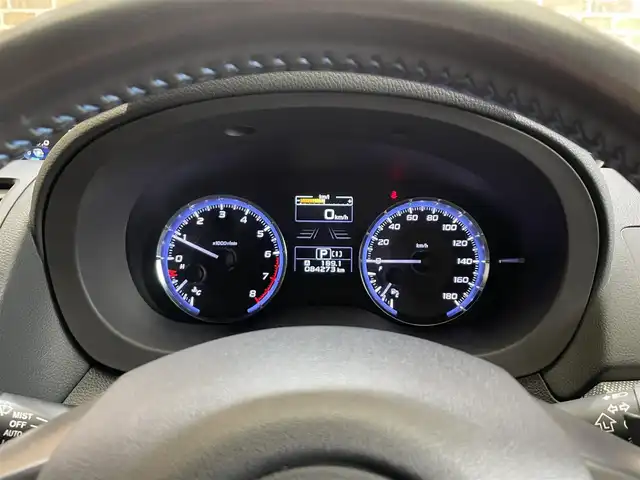 スバル レヴォーグ 1．6GT－S アイサイト 岩手県 2014(平26)年 8.5万km スティールブルーグレーM ４WD/ターボ/ビルシュタインダンパー/アイサイトVer.3/プリクラッシュブレーキ/車線逸脱警報/全車速追従機能付きクルーズコントロール/アクティブレーンキープ/AT誤発進抑制制御/先行車発信お知らせ機能/横滑り防止装置/アイドリングストップ/SI-DRIVE/パドルシフト/前席パワーシート/ストラーダナビ/ETC/LEDヘッドランプ/フロント・リヤフォグランプ/純正18インチアルミホイール