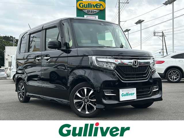 ホンダ Ｎ ＢＯＸ カスタム G L ホンダセンシング 山口県 2020(令2)年 5.9万km クリスタルブラックパール ホンダセンシング/(衝突軽減ブレーキ/誤発進抑制機能/後方誤発進抑制機能/歩行者事故低減ステアリング/路外逸脱抑制機能/アダプティブクルーズコントロール/車線維持支援システム/先行車発進お知らせ機能/標識認識機能)/純正メモリナビ　VXM-204VFI/（AM/FM/CD/DVD/Bluetooth/フルセグ）/バックカメラ/片側パワースライドドア/LEDオートライト/シートヒーター　D/N/純正14インチアルミホイール/ビルトインETC/ドライブレコーダー　（DRH-197SM）/取扱説明書/保証書