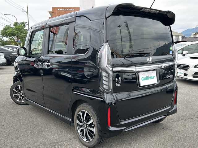 ホンダ Ｎ ＢＯＸ カスタム G L ホンダセンシング 山口県 2020(令2)年 5.9万km クリスタルブラックパール ホンダセンシング/(衝突軽減ブレーキ/誤発進抑制機能/後方誤発進抑制機能/歩行者事故低減ステアリング/路外逸脱抑制機能/アダプティブクルーズコントロール/車線維持支援システム/先行車発進お知らせ機能/標識認識機能)/純正メモリナビ　VXM-204VFI/（AM/FM/CD/DVD/Bluetooth/フルセグ）/バックカメラ/片側パワースライドドア/LEDオートライト/シートヒーター　D/N/純正14インチアルミホイール/ビルトインETC/ドライブレコーダー　（DRH-197SM）/取扱説明書/保証書