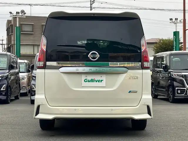 日産 セレナ ハイウェイスター Vセレクション 静岡県 2018(平30)年 3.7万km ブリリアントホワイトパール ALPINE製11インチナビ(CD/DVD/BT/フルセグ)/全方位カメラ/パーキングアシスト/Wオートエアコン/プロパイロット/レーダークルーズコントロール/レーンキープアシスト/ETC/USB入力端子/三列シート/ドライブレコーダー/フロアマット/ウォークスルー/布シート/両側パワースライドドア/純正アルミホイール/社外アルミホイール(スタッドレス)車載/ABS/コーナーセンサー前後/横滑り防止装置/デジタルインナーミラー/ナイトビジョン/オートライト/LEDヘッドライト/W+サイドエアバッグ/衝突軽減システム