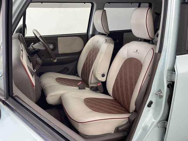 スズキ ラパン ショコラ X 兵庫県 2013(平25)年 9.4万km アロマティックアクアメタリック ・社外SDナビ/・AM/FM/CD/DVD/SD/・Bluetooth接続/・フルセグTV/・オートエアコン/・アイドリングストップ/・ビルトインETC/・プッシュスタート/・電動格納ミラー/・革巻きステアリング/・ウインカーミラー/・オートライト/・キセノンヘッドライト/・スペアキー/・ドアバイザー/・純正フロアマット/・社外レーダー