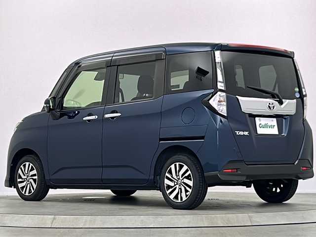 トヨタ タンク カスタムG S 大阪府 2018(平30)年 6.6万km レーザーブルークリスタルシャイン 社外7インチSDナビ【MDV-D407BT】/【AM/FM/CD/DVD/TV/Bluetooth】/バックカメラ/ETC/スマートアシストII/衝突軽減ブレーキ/クルーズコントロール/両側電動パワースライドドア/オートライト/電格ウィンカーミラー/ステアリングスイッチ/D/N席シートヒーター/アイドリングストップ/ISOFIX/純正フロアマット/純正14インチAW/横滑り防止装置/盗難防止装置/スペアキー×1/取扱説明書