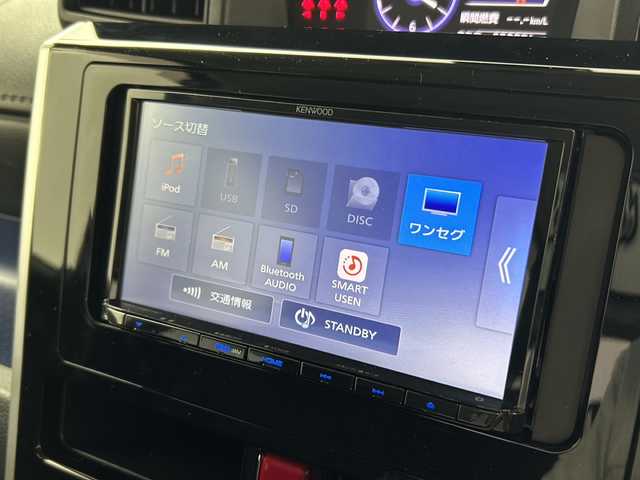 トヨタ タンク カスタムG S 大阪府 2018(平30)年 6.6万km レーザーブルークリスタルシャイン 社外7インチSDナビ【MDV-D407BT】/【AM/FM/CD/DVD/TV/Bluetooth】/バックカメラ/ETC/スマートアシストII/衝突軽減ブレーキ/クルーズコントロール/両側電動パワースライドドア/オートライト/電格ウィンカーミラー/ステアリングスイッチ/D/N席シートヒーター/アイドリングストップ/ISOFIX/純正フロアマット/純正14インチAW/横滑り防止装置/盗難防止装置/スペアキー×1/取扱説明書