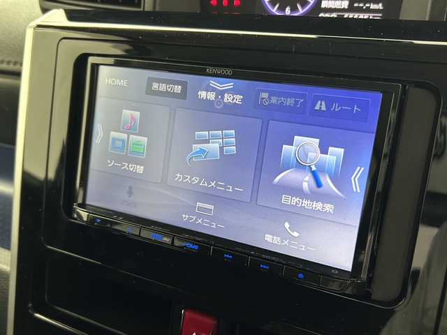 トヨタ タンク カスタムG S 大阪府 2018(平30)年 6.6万km レーザーブルークリスタルシャイン 社外7インチSDナビ【MDV-D407BT】/【AM/FM/CD/DVD/TV/Bluetooth】/バックカメラ/ETC/スマートアシストII/衝突軽減ブレーキ/クルーズコントロール/両側電動パワースライドドア/オートライト/電格ウィンカーミラー/ステアリングスイッチ/D/N席シートヒーター/アイドリングストップ/ISOFIX/純正フロアマット/純正14インチAW/横滑り防止装置/盗難防止装置/スペアキー×1/取扱説明書
