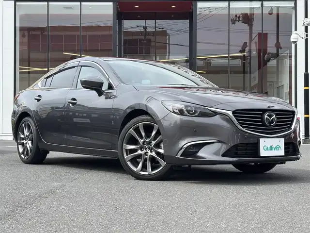 マツダ アテンザ セダン XD Lパッケージ 宮城県 2017(平29)年 5.3万km マシーングレープレミアムM 登録時走行距離５２５０６ｋｍ/プッシュスタート/FM/AM/CD/Bluetooth接続/パドルシフト/BOSEサウンド/パワーステアリング/パワーウインドウ/アイドリングストップ/AAC/スマートキー/ETC/パワーシート/シートヒーター/ABS/レーンキープアシスト/横滑り防止装置/パーキングセンサー/電動リアサンシェード(トランク)
