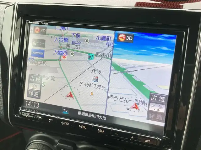 スズキ スイフト スポーツ セーフティPKG 静岡県 2017(平29)年 5.2万km バーニングレッドPM スズキセーフティサポート/純正8インチナビ(CN-RZ83)/　AM FM CD DVD Bluetooth USB SD/フルセグTV/前方ドライブレコーダー/LEDオートヘッドランプ/レーダークルーズコントロール/シートヒーター(運転席)/純正17インチアルミホイール/パドルシフト/スマートキー2本/プッシュスタート/インタークーラーターボ/ワンオーナー/ビルトインETC/アラウンドビューモニター