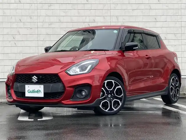 スズキ スイフト スポーツ セーフティPKG 静岡県 2017(平29)年 5.2万km バーニングレッドPM スズキセーフティサポート/純正8インチナビ(CN-RZ83)/　AM FM CD DVD Bluetooth USB SD/フルセグTV/前方ドライブレコーダー/LEDオートヘッドランプ/レーダークルーズコントロール/シートヒーター(運転席)/純正17インチアルミホイール/パドルシフト/スマートキー2本/プッシュスタート/インタークーラーターボ/ワンオーナー/ビルトインETC/アラウンドビューモニター