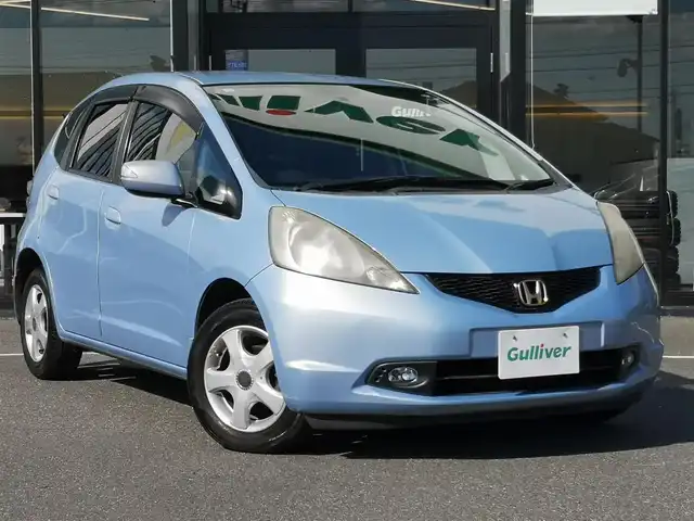 ホンダ フィット G 茨城県 2009(平21)年 17.4万km シャーベットブルーメタリック 純正オーディオ/【AM・FM・CD・MD】/ETC/ヘッドライトレベライザー/ハロゲンライト/チップアップシート/社外アルミホイール/Fフォグ