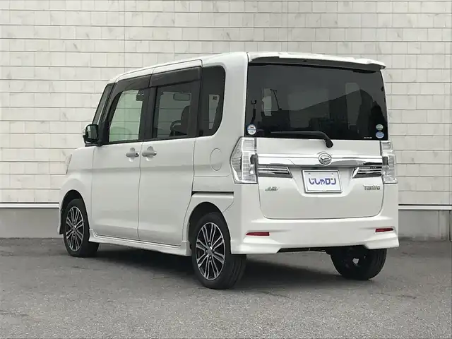 ダイハツ タント カスタム RS 栃木県 2014(平26)年 7.2万km パールホワイトⅢ 株)IDOMが運営する【じしゃロン小山店】の自社ローン専用車両になります。こちらは現金またはオートローンご利用時の価格です。自社ローンご希望の方は別途その旨お申付け下さい//禁煙車/純正フルセグナビ/（CD/DVD/AM/FMラジオ）/(Bluetooth)/スマートキー/プッシュスタート/バックカメラ/ＥＴＣ/両側パワースライドドア/プリクラッシュセーフティ/ドライブレコーダー/ステアリングリモコン/サンシェード/電動格納ドアミラー/パワーウインドウ/オートライト