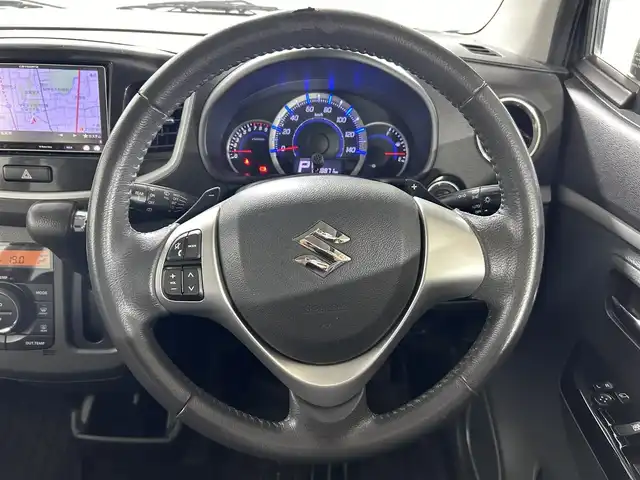 スズキ ワゴンＲ スティングレー T 佐賀県 2014(平26)年 14.9万km スチールシルバーM 社外7型ナビ/ＡＭ/ＦＭ/CD/DVD/Bluetooth/フルセグTV/バックカメラ/前後ドライブレコーダー/衝突被害軽減システム/HIDヘッドライト/フォグランプ/オートエアコン/盗難防止装置/横滑り防止装置/オートライト/スマートキー/プッシュスタート/樹脂フロアマット/純正15インチアルミホイール	/ステアリングスイッチ/電動格納ミラー/ドアバイザー
