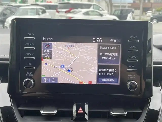 トヨタ カローラツーリング ハイブリッド ダブルバイビー 愛媛県 2020(令2)年 5.3万km ブラックマイカ 純正ディスプレイオーディオ(ナビ登録済み)/BT/USB/FM/AM/バックカメラ/ETC/純正ドライブレコーダー/トヨタセーフティセンス/レーダークルーズコントロール/衝突被害軽減ブレーキ/レーンキープアシストシステム/前後コーナーセンサー/LEDヘッドライト/オートライト/オートマチックハイビーム/フォグランプ/ハーフレザーシート/純正17インチアルミホイール/スマートキー/プッシュスタート