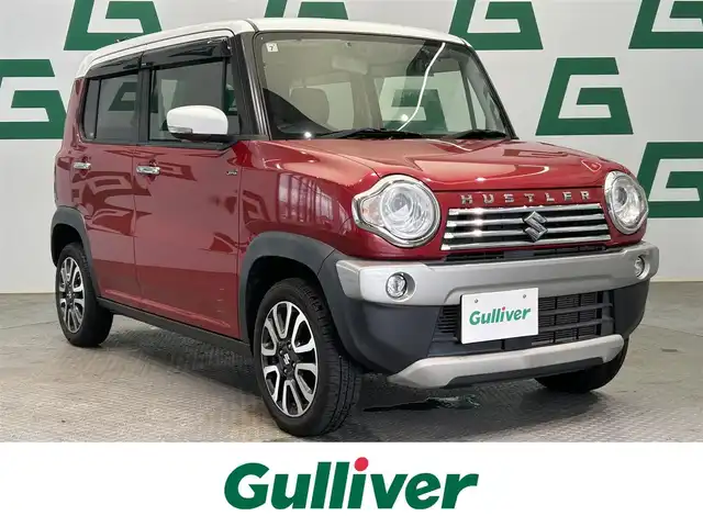 スズキ ハスラー Jスタイル Ⅱ 鹿児島県 2017(平29)年 5.9万km フェニックスレッドパール/ホワイト2トーンルーフ 社外ナビ【ＡＶＩＣ－ＲＬ９００】　/バックカメラ　/スズキセーフティサポート/デュアルセンサーブレーキサポート　/革巻きステアリング　/ステアリングリモコン　フロントフォグライト　/純正ドアバイザー　/電動格納ミラー　/ＥＴＣ　/禁煙