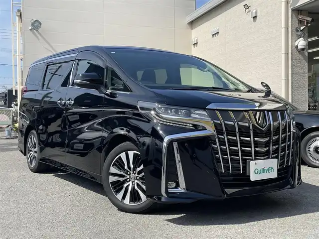 トヨタ アルファード S Cパッケージ 福岡県 2020(令2)年 3.1万km ブラック ワンオーナー/サンルーフ/純正メーカーナビ・フルセグTV・CD・DVD/　Bluetooth・Miracast/バックカメラ/純正フリップダウンモニター/両側パワースライドドア/純正デジタルインナーミラー/三眼LEDヘッドライト/前席シートヒーター・エアシート・パワーシート/ステアリングヒーター/パワーバックドア/レーダークルーズコントロール/LKA/PCS/スマートキー/クリアランスソナー/前後ドライブレコーダー/ETC/保証書/取扱説明書