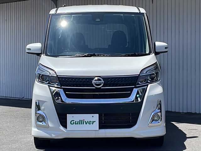 日産 デイズ ルークス ハイウェイスター Gターボ 長野県 2019(令1)年 4.5万km ホワイトパール ターボ/エマージェンシーブレーキ/純正メモリナビフルセグTV/アラウンドビューモニター/両側パワースライドドア/前後コーナーセンサー /純正１５インチアルミ/アイドリングストップ/レーンキープアシスト/オートハイビーム