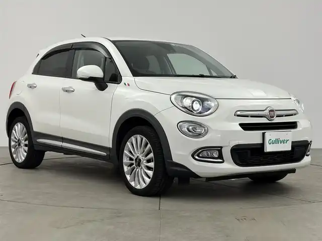 フィアット ５００Ｘ ポップスタープラス 愛知県 2015(平27)年 6.2万km パール オーディオ　/バックカメラ　/クルコン　/パドルシフト　/茶革シート　/パワーシート　/シートヒーター　/電子パーキング　/ＵＳＢ　/ＡＵＸ　/ＥＴＣ　/ドラレコ　/スマートキー　/プッシュスタート　/LEDライト/フォグ /スペアキー/フロアマット