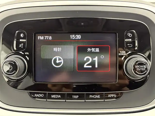 フィアット ５００Ｘ ポップスタープラス 愛知県 2015(平27)年 6.2万km パール オーディオ　/バックカメラ　/クルコン　/パドルシフト　/茶革シート　/パワーシート　/シートヒーター　/電子パーキング　/ＵＳＢ　/ＡＵＸ　/ＥＴＣ　/ドラレコ　/スマートキー　/プッシュスタート　/LEDライト/フォグ /スペアキー/フロアマット