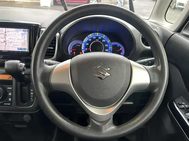 スズキ スペーシア カスタム GS 愛知県 2014(平26)年 8.7万km パールホワイト 社外メモリナビ(FM/AM/CD/USB)/両側スライドドア/HIDヘッドライト/フォグランプ/純正AW14インチ/電動格納ミラー/純正フロアマット/アイドリングストップ/オートライト/ドアバイザー/プッシュスタート/スマートキー・スペアキー１本/ABS/取扱説明書