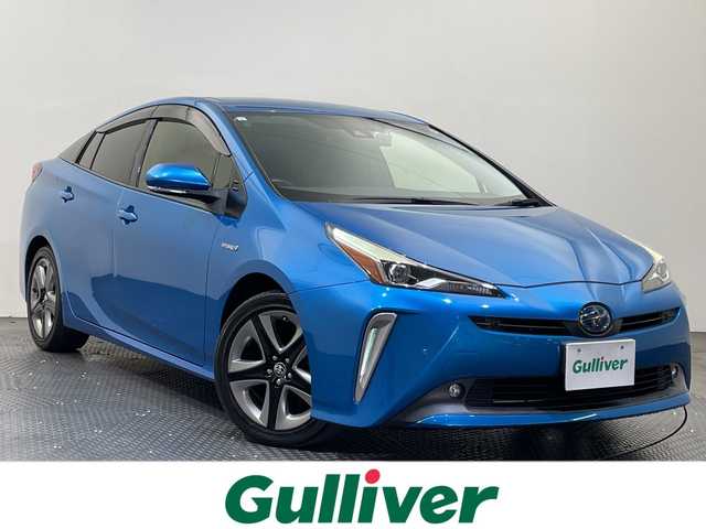 トヨタ プリウス Sツーリングセレクション 愛媛県 2019(平31)年 6.5万km ブルーM ９型ナビ/フルセグ／Ｂｌｕｅｔｏｏｔｈ／ＣＤ／ＤＶＤ/ＥＴＣ/前後ドライブレコーダー/クルーズコントロール/合皮シート/ＤＮ席シートヒーター/前後コーナーセンサー/レーンキープアシスト/LEDヘッドライト/オートマチックハイビーム/レーンキープアシスト
