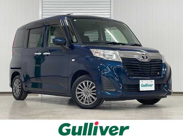トヨタ ルーミー X 熊本県 2018(平30)年 4.1万km レーザーブルークリスタルシャイン 純正ＳＤナビ（ＣＤ/ＢＴ/ラジオ/ワンセグ）/バックカメラ/ＥＴＣ/片側パワースライドドア/横滑り防止装置/プッシュスタート/スマートキー/スタットレスタイヤ積載有/社外フロアマット