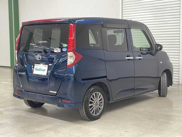 トヨタ ルーミー X 熊本県 2018(平30)年 4.1万km レーザーブルークリスタルシャイン 純正ＳＤナビ（ＣＤ/ＢＴ/ラジオ/ワンセグ）/バックカメラ/ＥＴＣ/片側パワースライドドア/横滑り防止装置/プッシュスタート/スマートキー/スタットレスタイヤ積載有/社外フロアマット