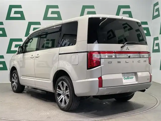 三菱 デリカＤ：５ G パワーパッケージ 鹿児島県 2021(令3)年 5万km ウォームホワイトパール 純正10.1インチナビ/フルセグTV/BT/CD/DVD/MSV/マルチアラウンドモニター/e-Assist/両側パワースライドドア/エレクトリックテールゲート/レーダークルーズコントロール/運転席パワーシート/前席シートヒーター/ステアリングヒーター/パドルシフト/AC100V電源/LEDヘッドライト/社外ドライブレコーダー/ETC/純正18インチアルミホイール/純正フロアマット