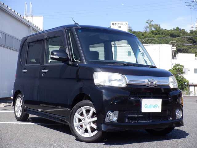ダイハツ タント G 静岡県 2012(平24)年 12万km ブラックマイカメタリック  Clarion SDナビ(NX311)/ スマートキー/ 助手席側パワースライドドア/ ヘッドライトレベライザー/ 純正14インチアルミ/ ETC/ フォグランプ/ 純正フロアマット/ ドアバイザー