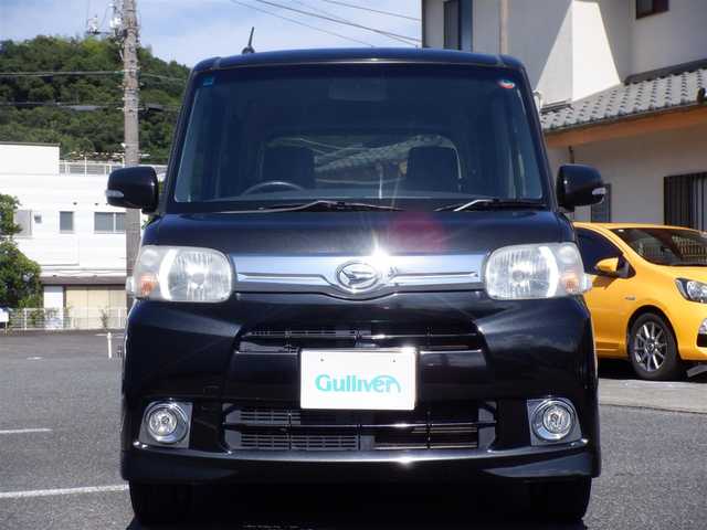 ダイハツ タント G 静岡県 2012(平24)年 12万km ブラックマイカメタリック  Clarion SDナビ(NX311)/ スマートキー/ 助手席側パワースライドドア/ ヘッドライトレベライザー/ 純正14インチアルミ/ ETC/ フォグランプ/ 純正フロアマット/ ドアバイザー