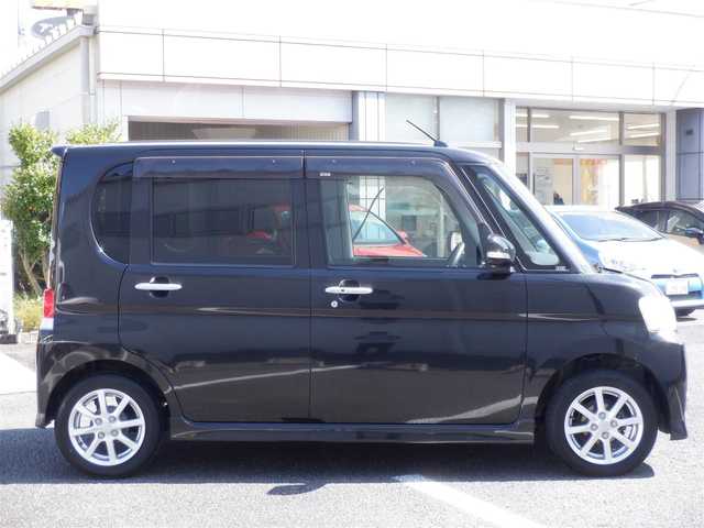ダイハツ タント G 静岡県 2012(平24)年 12万km ブラックマイカメタリック  Clarion SDナビ(NX311)/ スマートキー/ 助手席側パワースライドドア/ ヘッドライトレベライザー/ 純正14インチアルミ/ ETC/ フォグランプ/ 純正フロアマット/ ドアバイザー