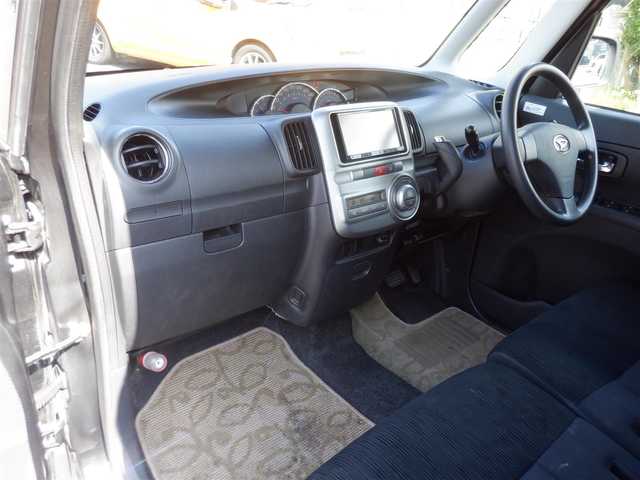 ダイハツ タント G 静岡県 2012(平24)年 12万km ブラックマイカメタリック  Clarion SDナビ(NX311)/ スマートキー/ 助手席側パワースライドドア/ ヘッドライトレベライザー/ 純正14インチアルミ/ ETC/ フォグランプ/ 純正フロアマット/ ドアバイザー