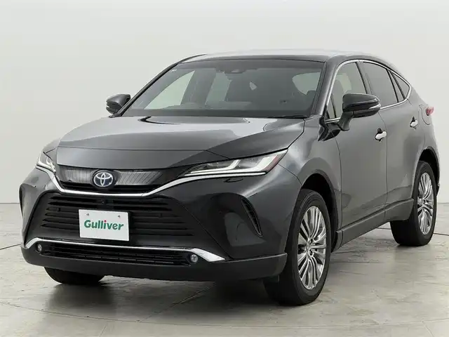 トヨタ ハリアー ハイブリッド Z レザーパッケージ 福岡県 2020(令2)年 4.5万km プレシャスブラックパール 調光パノラマルーフ　/純正１２．３型ナビ、フルセグTV　/全方位カメラ　/ＪＢＬサウンド　/デジタルルームミラー型ドラレコ　/ビルトインETC　/トヨタセーフティセンス　/レーダークルーズコントロール　/コーナーセンサー　/衝突軽減ブレーキ　/レーンキープ　/ブラインドスポットモニター　/ＰＫＳＢ　/ステアリングヒーター　/パワーシート　/シートベンチレーション／ヒーター　/パワーバックドア　/純正１９インチアルミホイール　/ＬＥＤヘッドライト