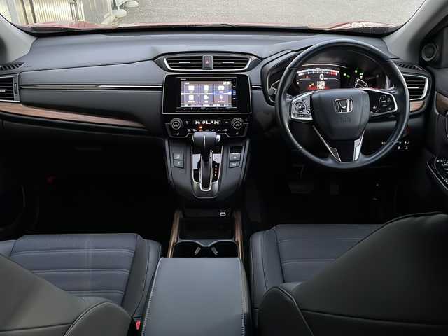 ホンダ ＣＲ－Ｖ EX 福島県 2021(令3)年 1.7万km プレミアムクリスタルレッドM ナビ　ハーフレザー　前後席ＵＳＢ　ステアリングヒーター　レーンキープ　パドルシフト　シートヒーター　運転席８ウェイパワーシート　シートメモリー　電子制御Ｐブレーキ　純正エンスタ　ＥＴＣ　ＢＳＭ　ターボ　積み込み純正AW付ノーマルタイヤ