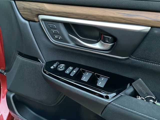 ホンダ ＣＲ－Ｖ EX 福島県 2021(令3)年 1.7万km プレミアムクリスタルレッドM ナビ　ハーフレザー　前後席ＵＳＢ　ステアリングヒーター　レーンキープ　パドルシフト　シートヒーター　運転席８ウェイパワーシート　シートメモリー　電子制御Ｐブレーキ　純正エンスタ　ＥＴＣ　ＢＳＭ　ターボ　積み込み純正AW付ノーマルタイヤ